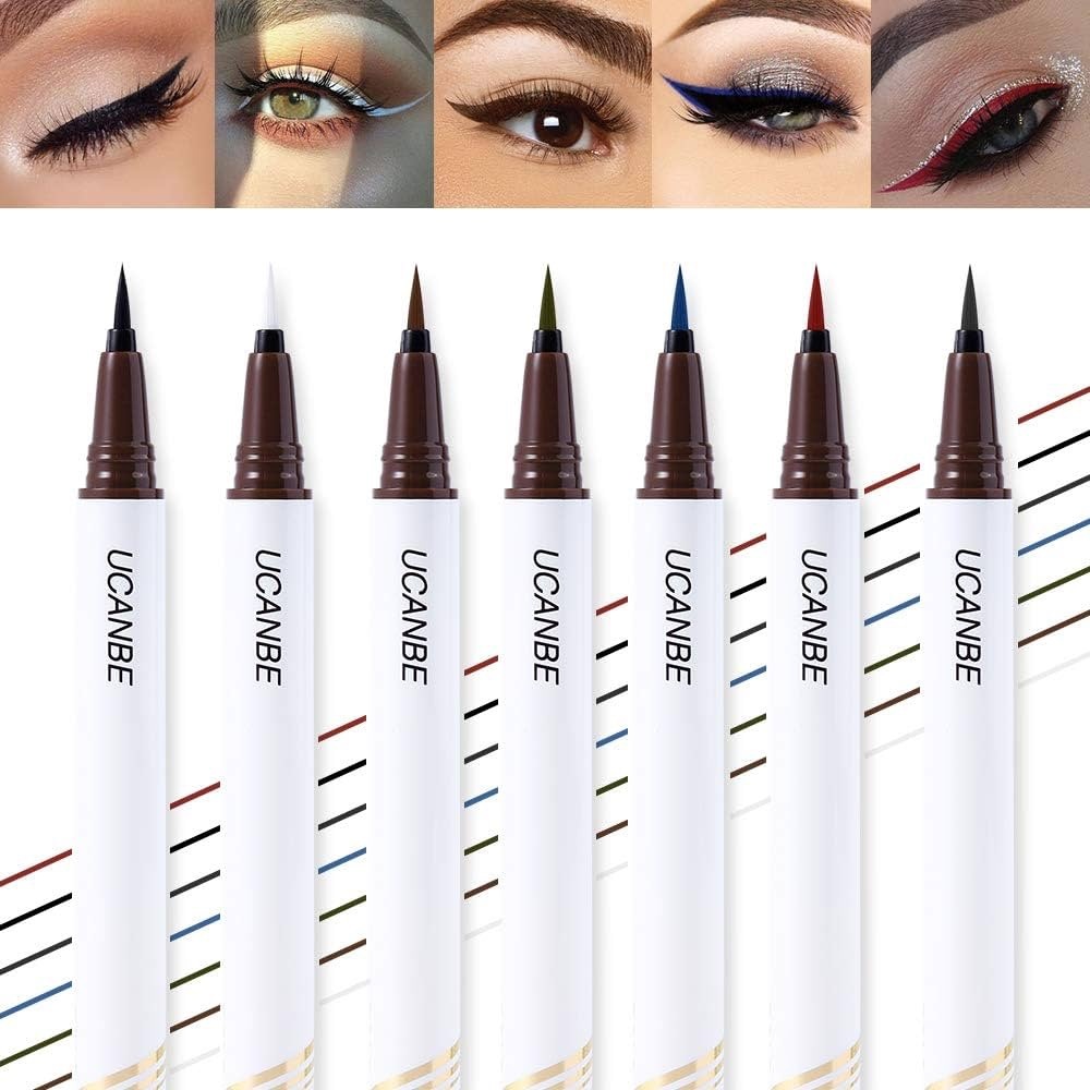 UCANBE 7 Color Precise Definer Liquid Eyeliner Set New in Box